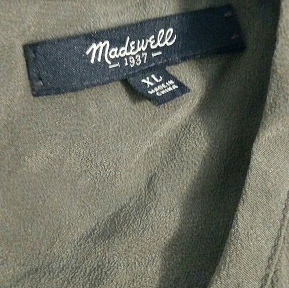 Madewell Gray Silk top - Picture 3 of 3